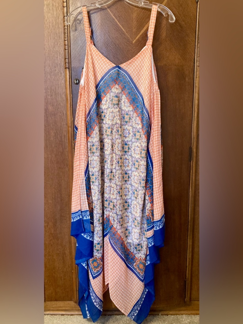 Luxology Handkerchief Dress, sz 16